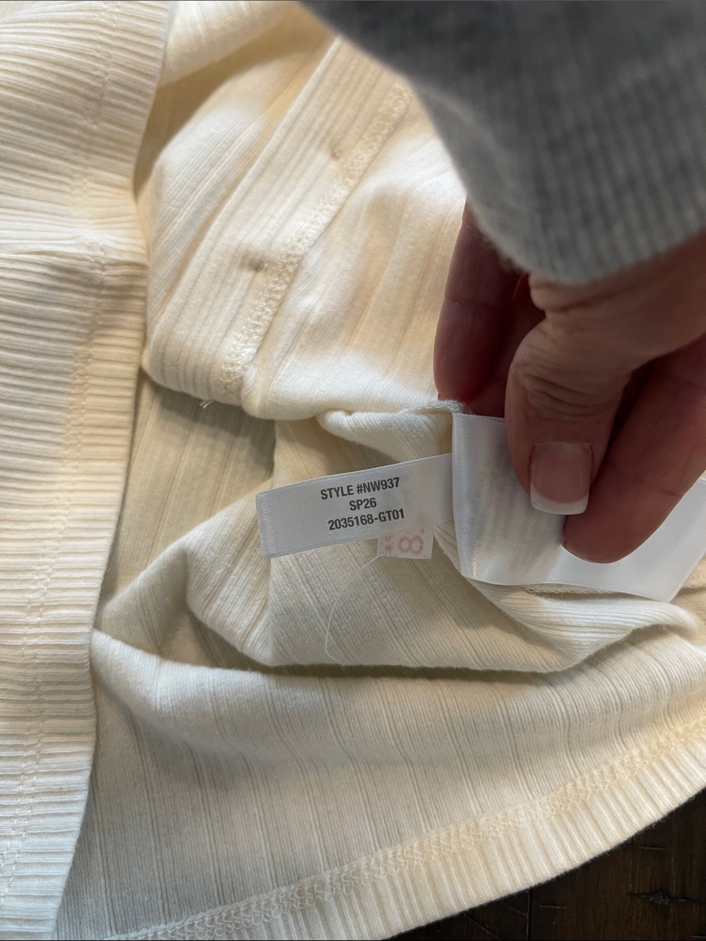 Madewell Ivory Ribbed Button-Tank - Picture 7 of 9